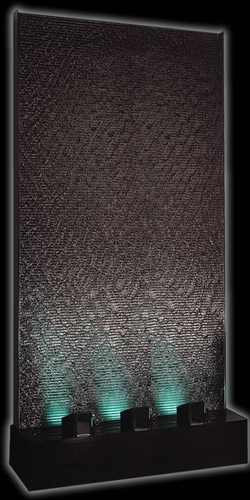 Large 4' x 8' Black Acrylic Aqua Fall Water Panel
